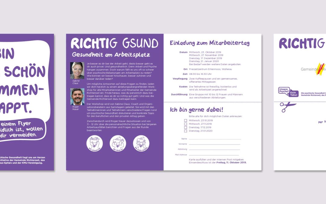 Mitarbeitertag «Gesundheit am Arbeitsplatz»